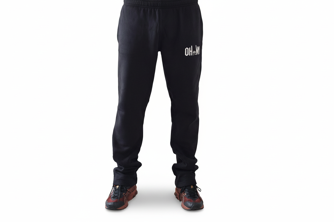 Black Cotton Track Pants – Comfort You Can Live In
