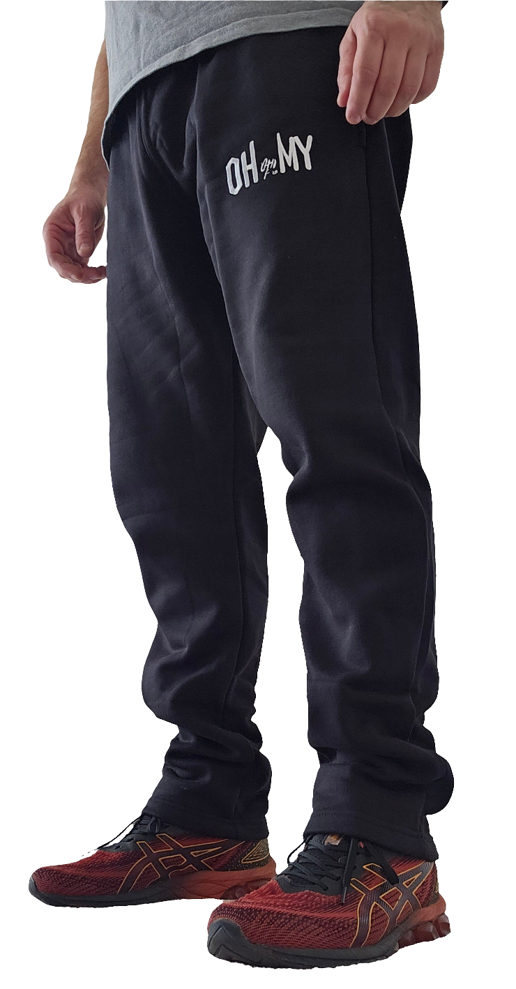Black Cotton Track Pants – Comfort You Can Live In