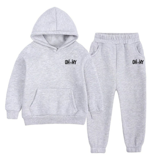 100% cotton kids hoodie set