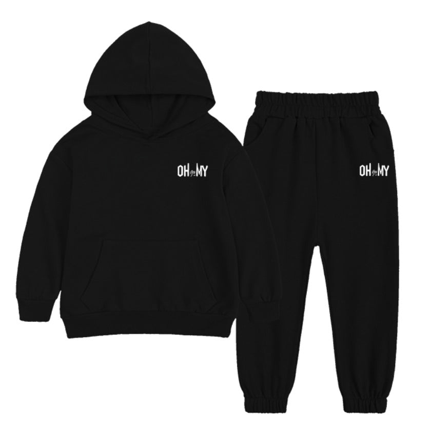 100% cotton kids hoodie set