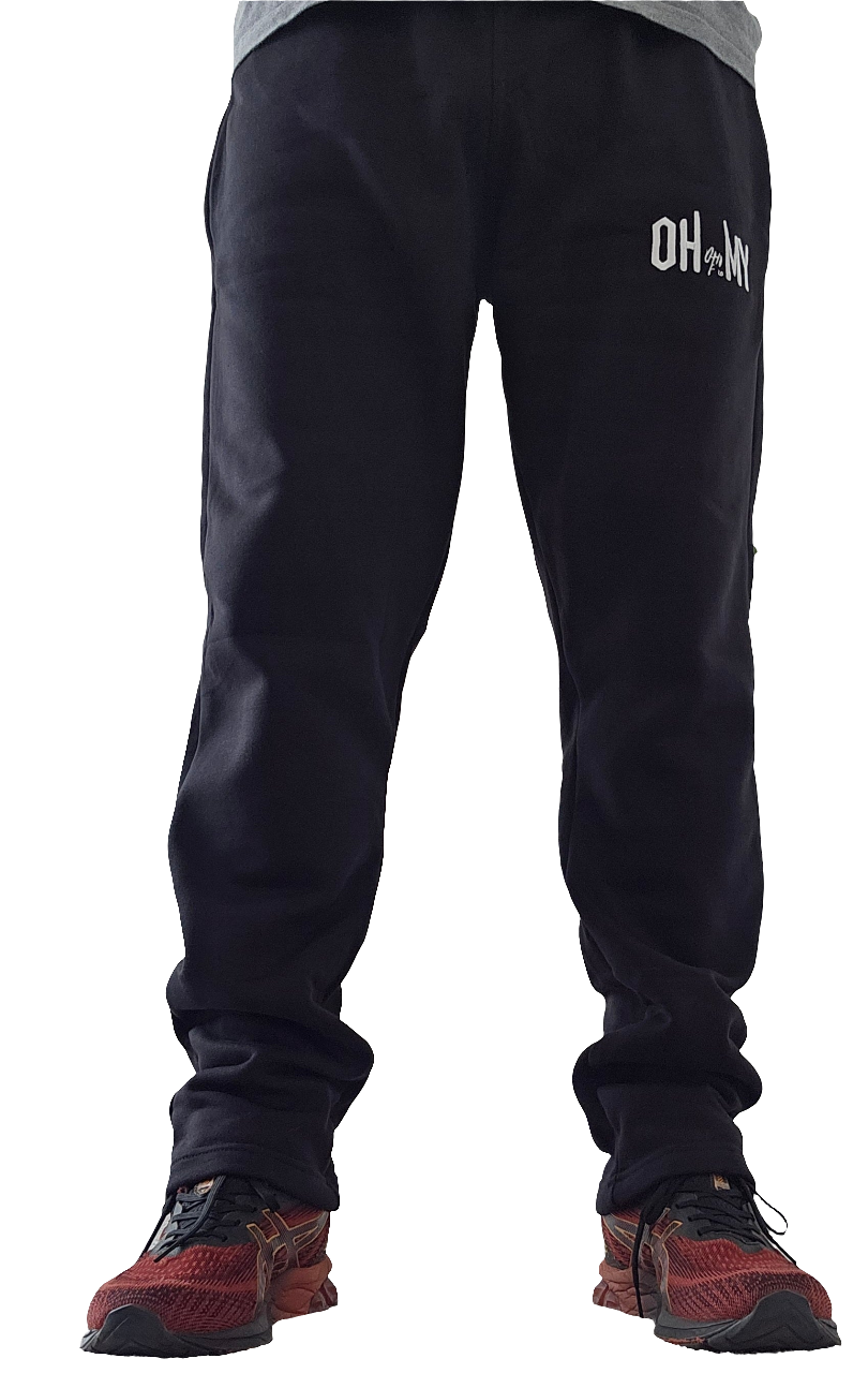 Black Cotton Track Pants – Comfort You Can Live In