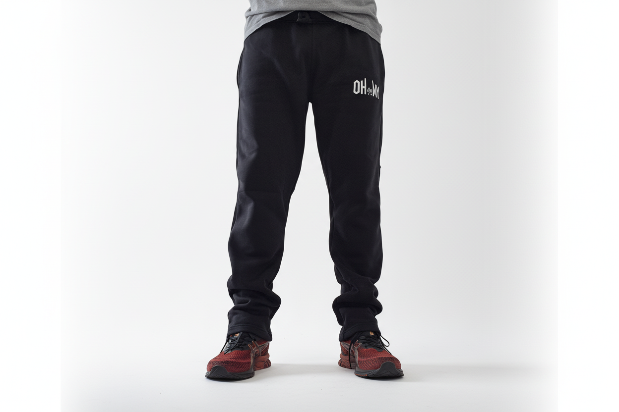 Black Cotton Track Pants – Comfort You Can Live In