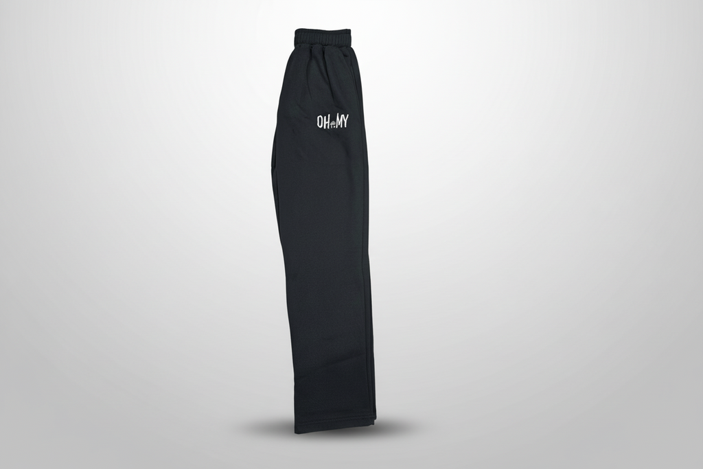 Black Cotton Track Pants – Comfort You Can Live In
