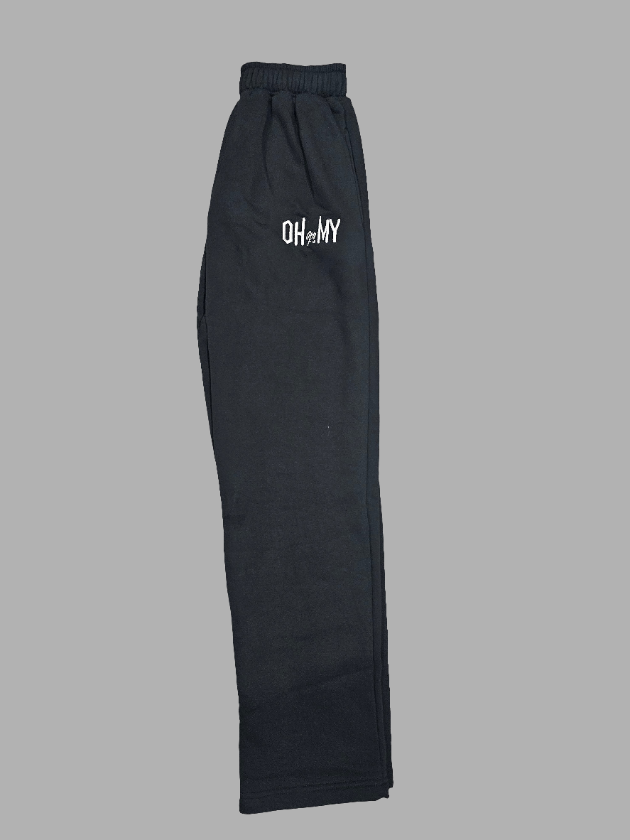 Black Cotton Track Pants – Comfort You Can Live In