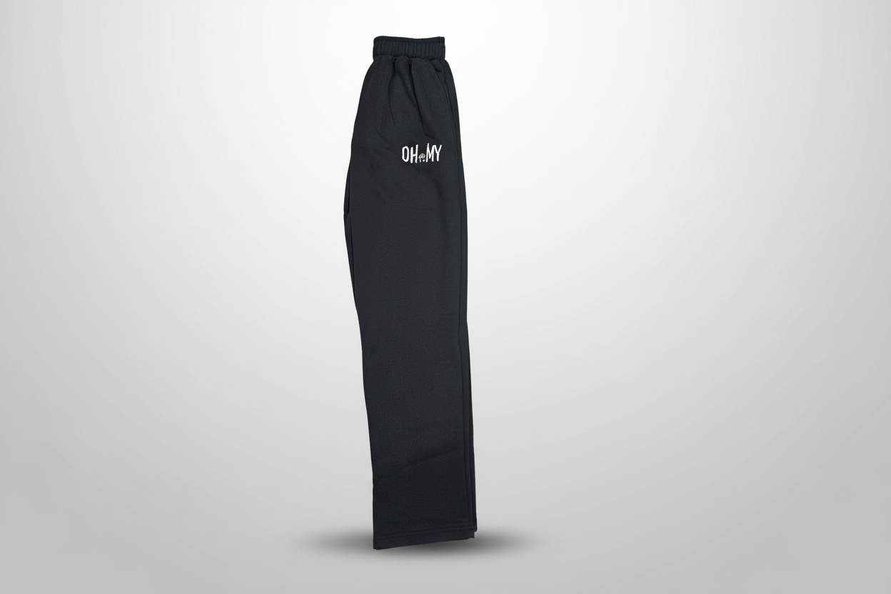 Black Cotton Track Pants – Comfort You Can Live In