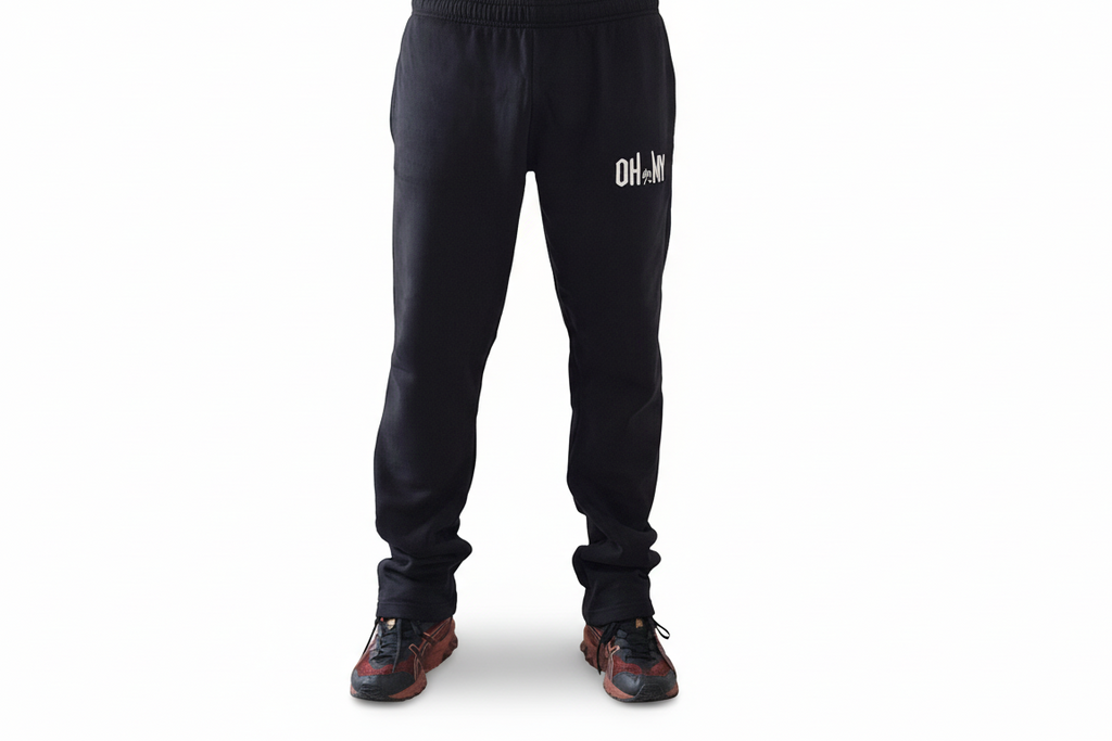 Black Cotton Track Pants – Comfort You Can Live In
