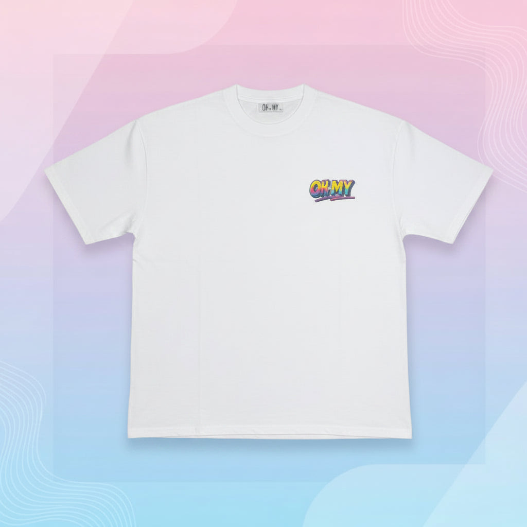 Oh My White Retro Tee