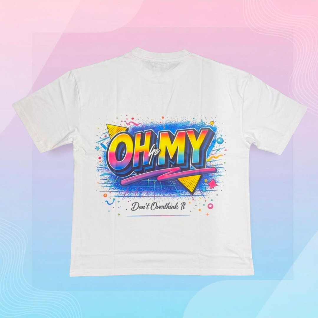 Oh My White Retro Tee